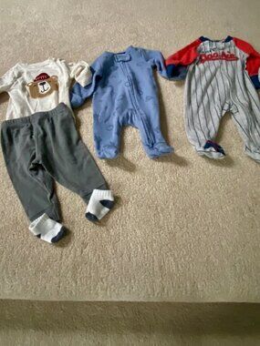 Newborn to size 6 months Baby Boy Clothing New No Tags (socks have been washed)